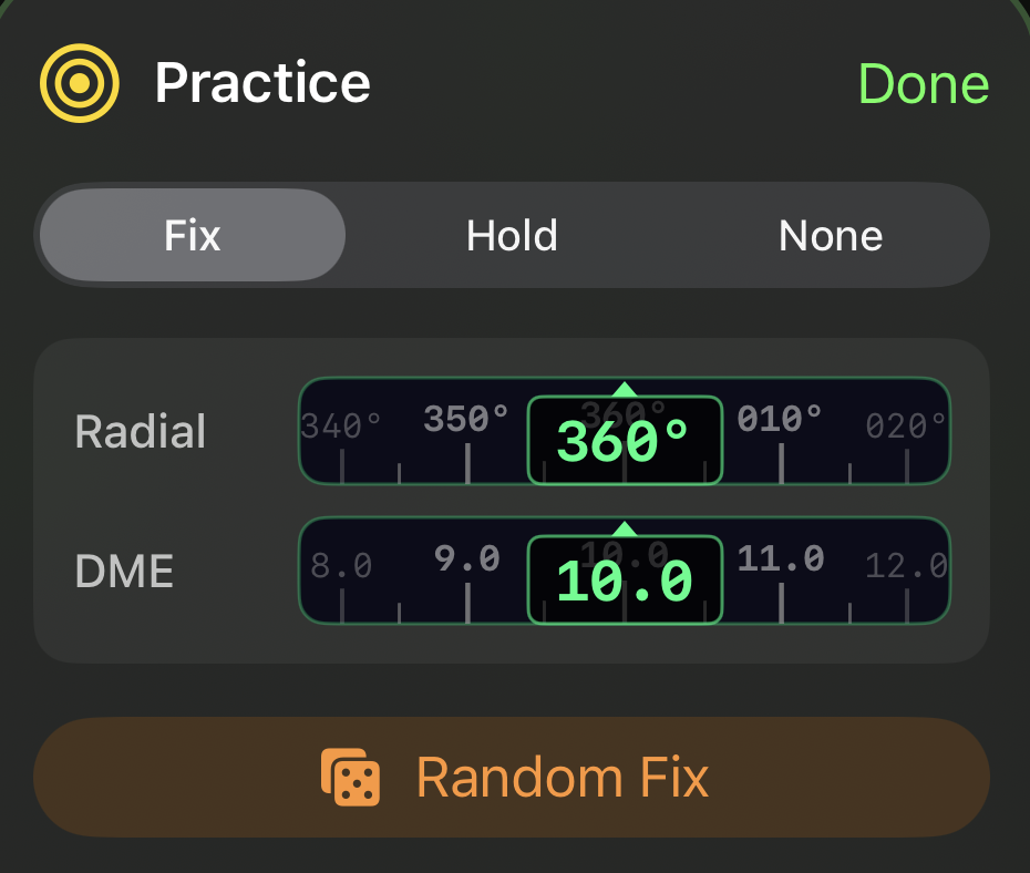 HSI fix-to-fix target controls